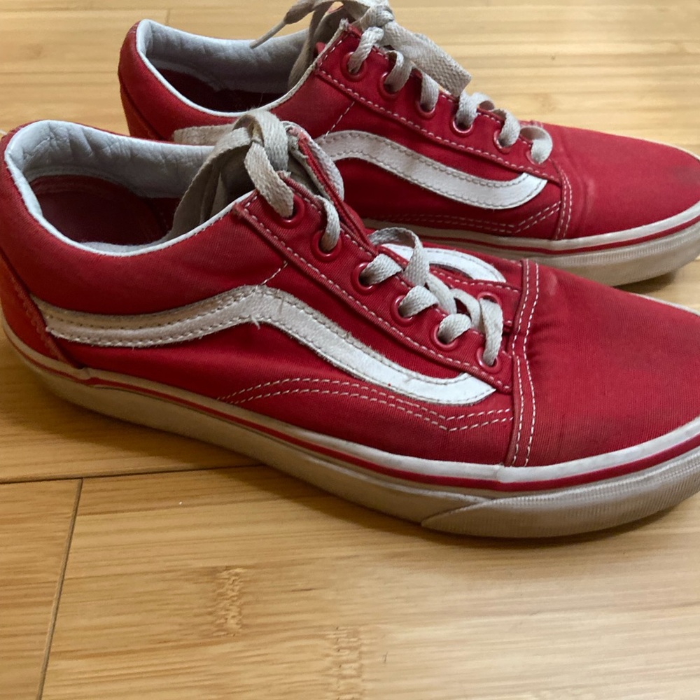Vans shoe red